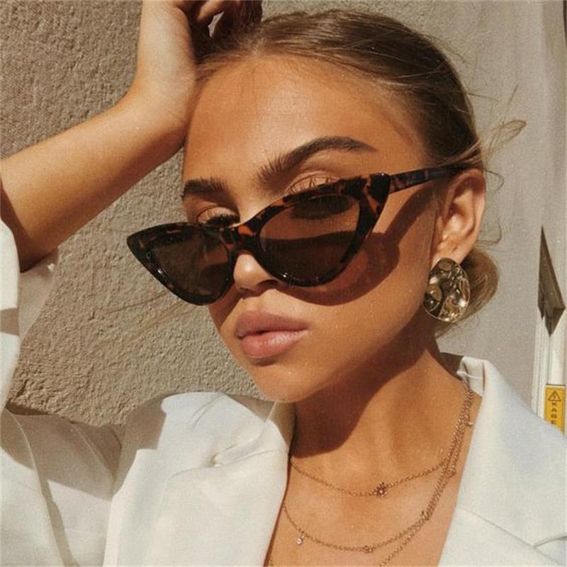 vintage fashion sunglasses cat eye shade for women brand woman retro triangular cateye glasses oculos feminino