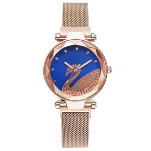 Fashion bracelet and watch women magnet quartz watch swan lazy watch female luxury diamond starry Milan with ladies quartz watch