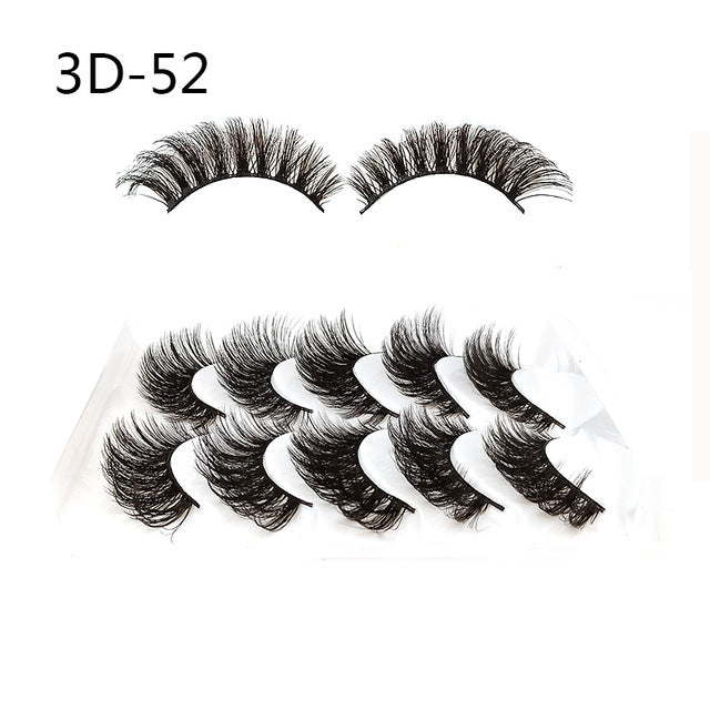 Eyelashes 5Pcs 3D imitation hairs false eyelashes naturally extend small bunches of fluffy eyelashes.