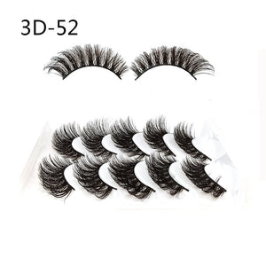 Eyelashes 5Pcs 3D imitation hairs false eyelashes naturally extend small bunches of fluffy eyelashes.