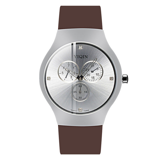 Fashion Luxury Quartz Wristwatches Black Women Waterproof Watch Female Clock Rubber Men Fitness Wrist Watches Diamond Dial Watch