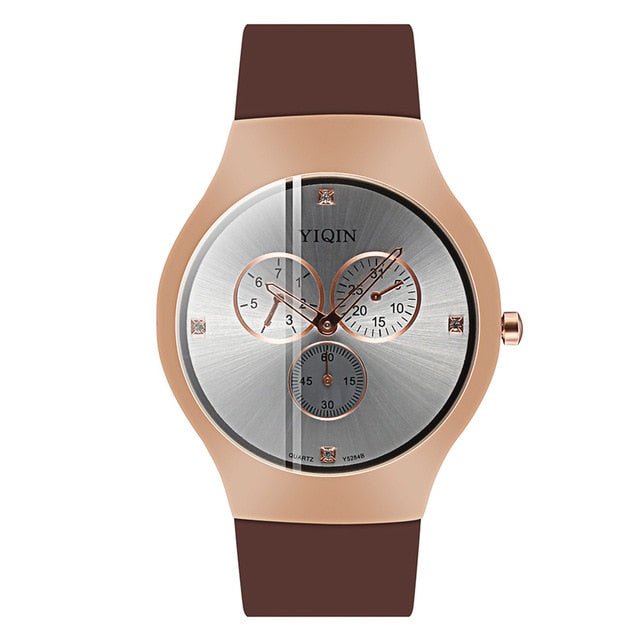 Fashion Luxury Quartz Wristwatches Black Women Waterproof Watch Female Clock Rubber Men Fitness Wrist Watches Diamond Dial Watch