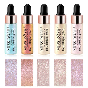 New 5 Colors Illuminator Liquid Highlighter Makeup Face Brightener Concealer Professional Glow Kit CosmeticTSLM2