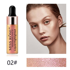 New 5 Colors Illuminator Liquid Highlighter Makeup Face Brightener Concealer Professional Glow Kit CosmeticTSLM2