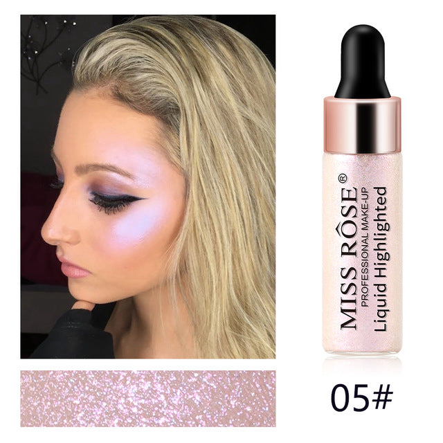 New 5 Colors Illuminator Liquid Highlighter Makeup Face Brightener Concealer Professional Glow Kit CosmeticTSLM2