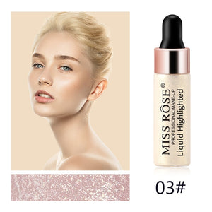 New 5 Colors Illuminator Liquid Highlighter Makeup Face Brightener Concealer Professional Glow Kit CosmeticTSLM2